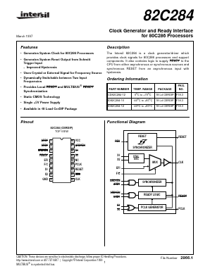 82C284 Datasheet PDF Intersil