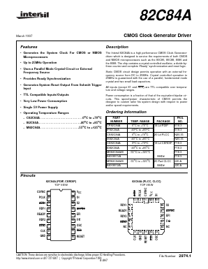 MD82C84A/B Datasheet PDF Intersil
