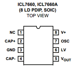 ICL7660CPA Datasheet PDF Intersil