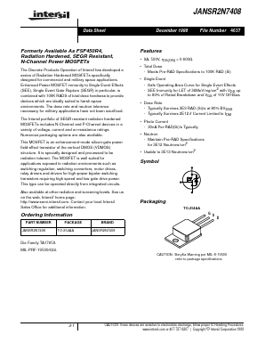 JANSR2N7408 Datasheet PDF Intersil