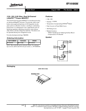 RF1K49086 Datasheet PDF Intersil