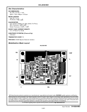 HA-2640/883 Datasheet PDF Intersil