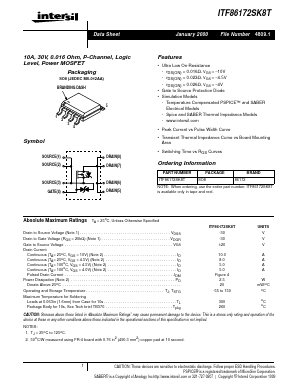 ITF86172SK8T Datasheet PDF Intersil