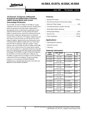 HI3-0508A-5 Datasheet PDF Intersil