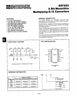 AD7523_ Datasheet PDF Intersil