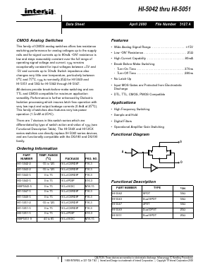 HI3-5043-5 Datasheet PDF Intersil