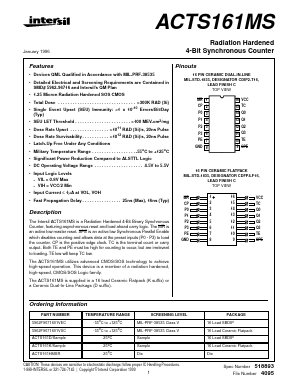 ACTS161K Datasheet PDF Intersil