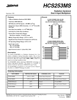 HCS253D/SAMPLE Datasheet PDF Intersil