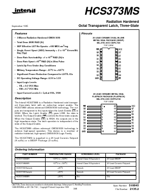 HCS373D Datasheet PDF Intersil