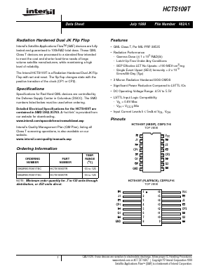 HCTS109KTR Datasheet PDF Intersil