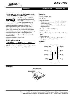 HUF76132SK8 Datasheet PDF Intersil