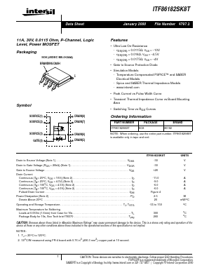 ITF86182SK8T Datasheet PDF Intersil