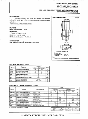2SC3242A Datasheet PDF Isahaya Electronics