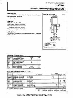 C3246 Datasheet PDF Isahaya Electronics