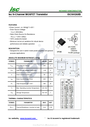 ISCNH268B Datasheet PDF Inchange Semiconductor