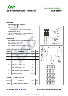 ISCNH299W Datasheet PDF Inchange Semiconductor