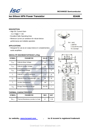 3DA98 Datasheet PDF Inchange Semiconductor