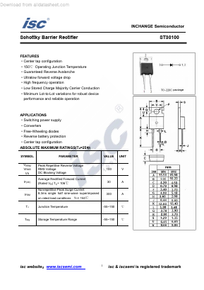 ST30100 Datasheet PDF Inchange Semiconductor