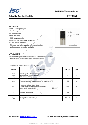 FST3050 Datasheet PDF Inchange Semiconductor