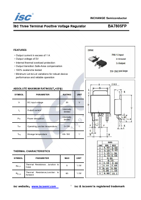 BA7805FP Datasheet PDF Inchange Semiconductor