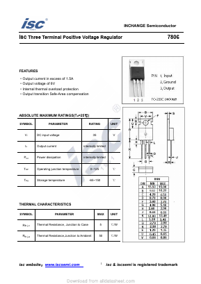 7806 Datasheet PDF Inchange Semiconductor