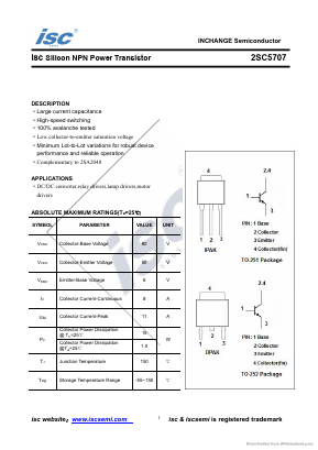 C5707 Datasheet PDF Inchange Semiconductor