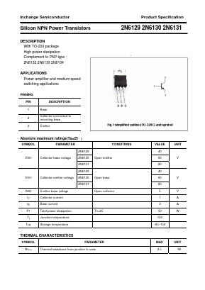 2N6131 Datasheet PDF Inchange Semiconductor