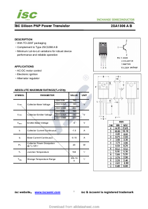 A1306B Datasheet PDF Inchange Semiconductor