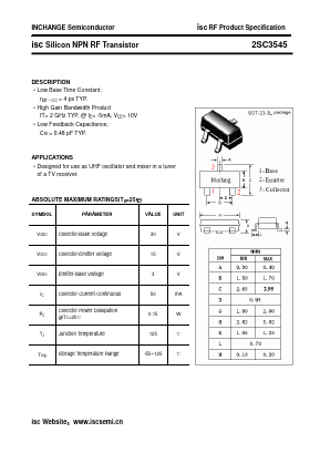 2SC3545M Datasheet PDF Inchange Semiconductor