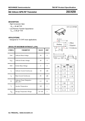 2SC4250 Datasheet PDF Inchange Semiconductor