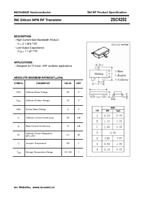 2SC4252 Datasheet PDF Inchange Semiconductor