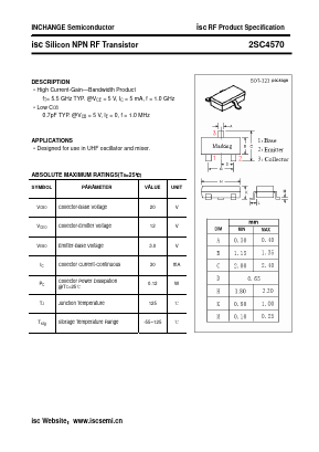 C4570 Datasheet PDF Inchange Semiconductor