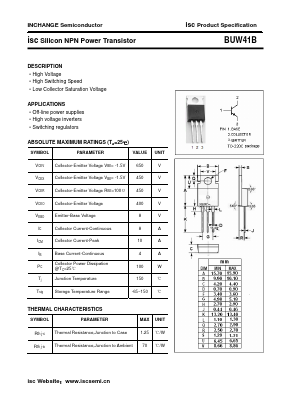 BUW41B Datasheet PDF Inchange Semiconductor