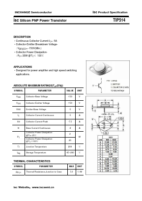 TIP514 Datasheet PDF Inchange Semiconductor
