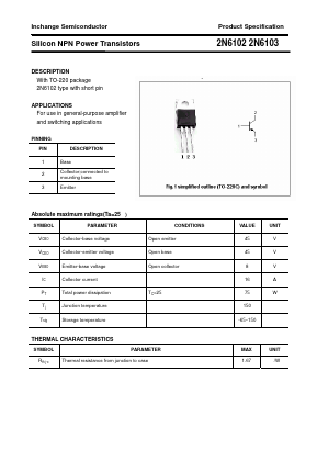 2N6102 Datasheet PDF Inchange Semiconductor