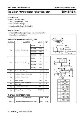BDX68C Datasheet PDF Inchange Semiconductor