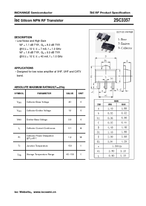 C3357 Datasheet PDF Inchange Semiconductor