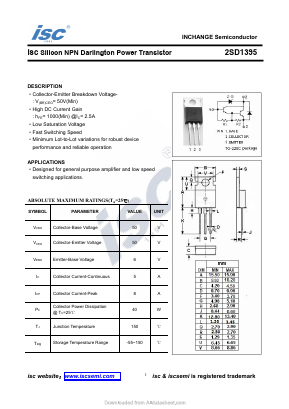 D1395 Datasheet PDF Inchange Semiconductor