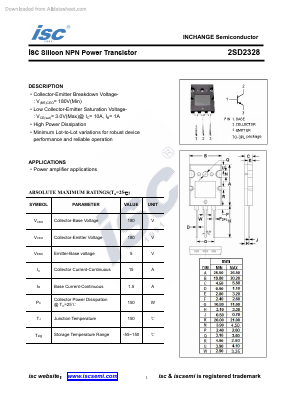 D2328 Datasheet PDF Inchange Semiconductor