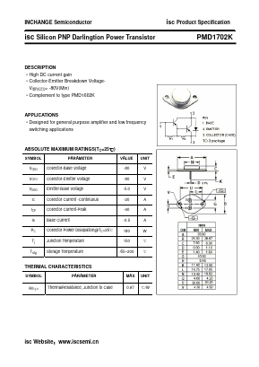 PMD1702K Datasheet PDF Inchange Semiconductor