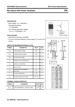T06 Datasheet PDF Inchange Semiconductor