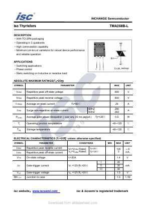 TMA256B-L Datasheet PDF Inchange Semiconductor