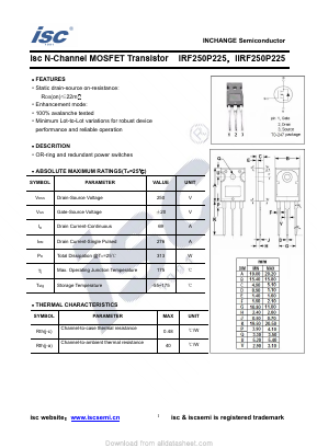 IIRF250P225 Datasheet PDF Inchange Semiconductor