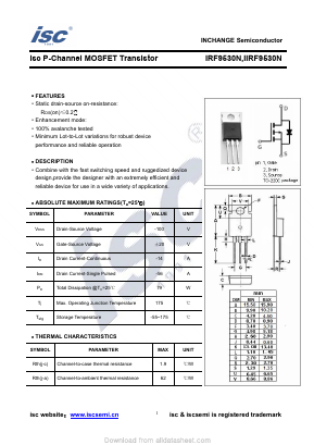 IIRF9530N Datasheet PDF Inchange Semiconductor