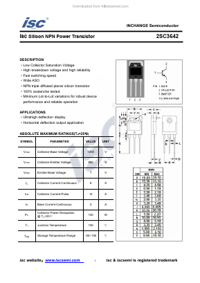 2SC3642 Datasheet PDF Inchange Semiconductor