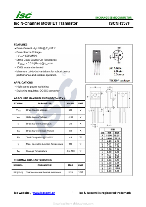 ISCNH397F Datasheet PDF Inchange Semiconductor