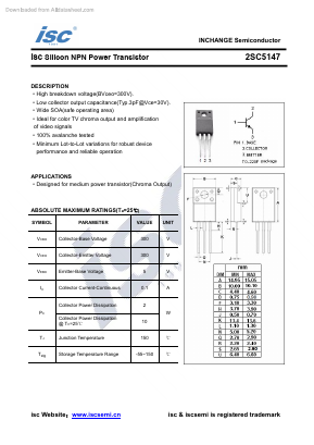 C5147 Datasheet PDF Inchange Semiconductor