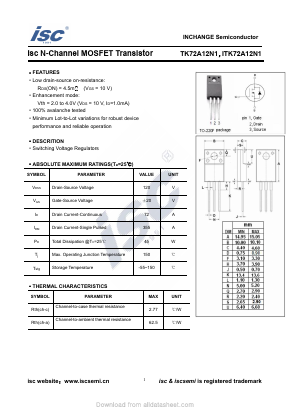 ITK72A12N1 Datasheet PDF Inchange Semiconductor