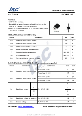 ISCH18100 Datasheet PDF Inchange Semiconductor