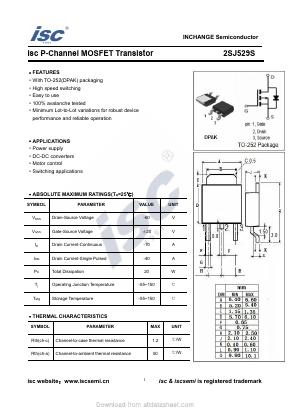 2SJ529S Datasheet PDF Inchange Semiconductor